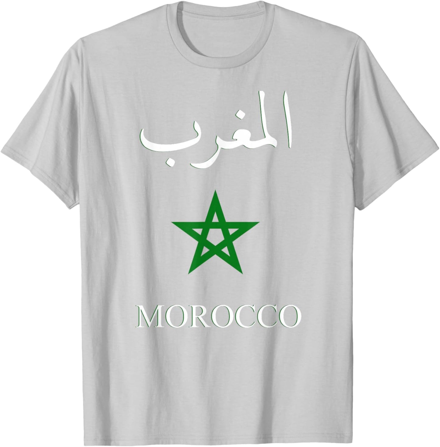 Morocco Flags design Red Man Women Youths T-Shirt - T-Shirt | Ash