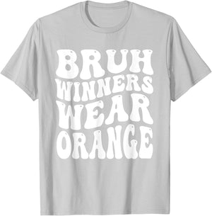 Winners Wear Orange Team Spirit Week Game Sports day Groovy T-Shirt - T-Shirt | Ash