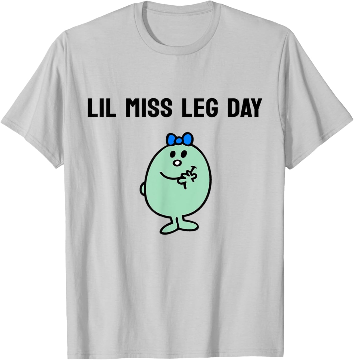 Lil Miss Leg Day Gym Pump Cover Women Oversized Gym Workout T-Shirt - T-Shirt | Ash