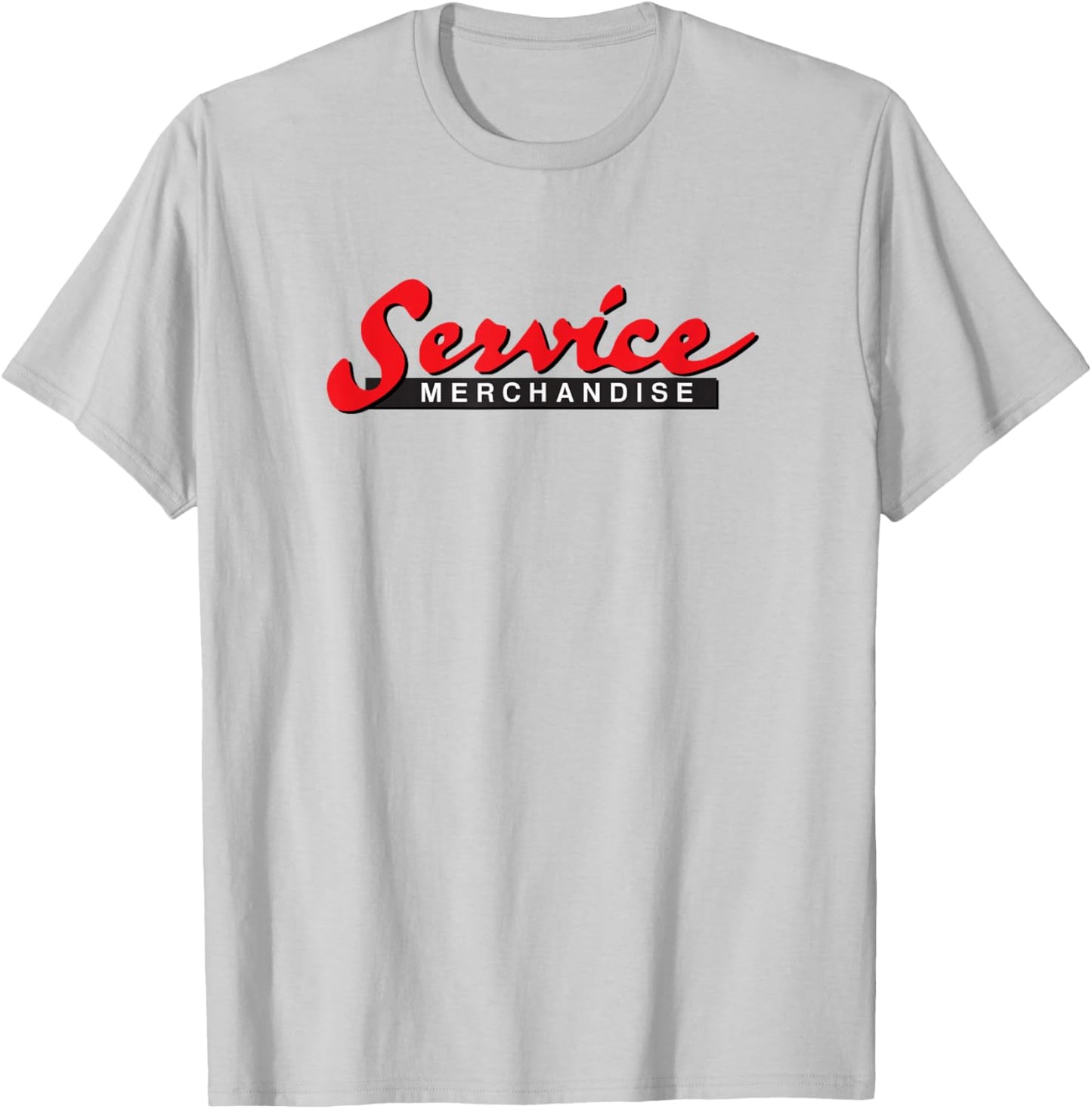 Service Merchandise Classic 1980s Retro Graphic T-Shirt - T-Shirt | Ash