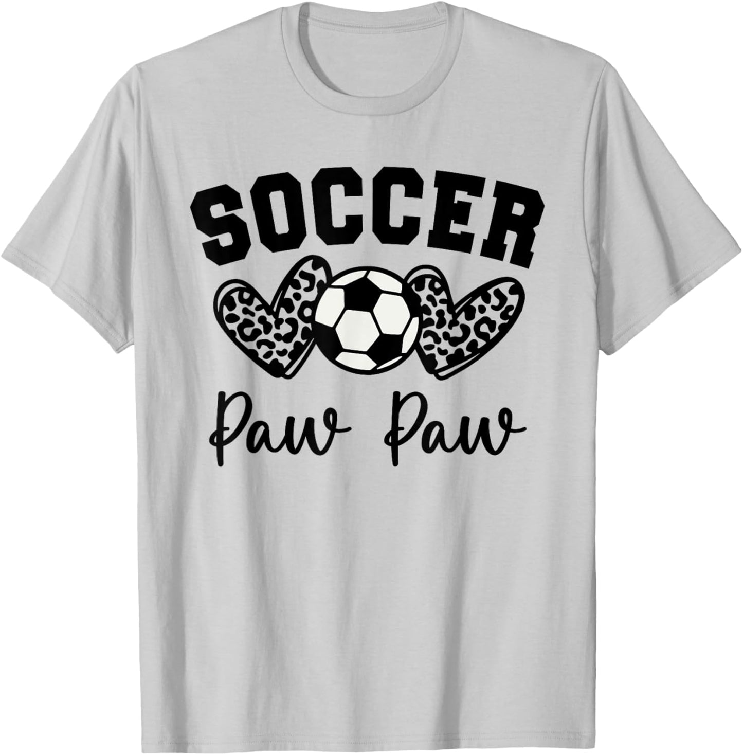 Soccer Paw Paw Matching Family Soccer T-Shirt - T-Shirt | Ash
