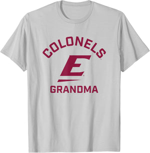 Eastern Kentucky University EKU Colonels Arched Grandma T-Shirt - T-Shirt | Ash