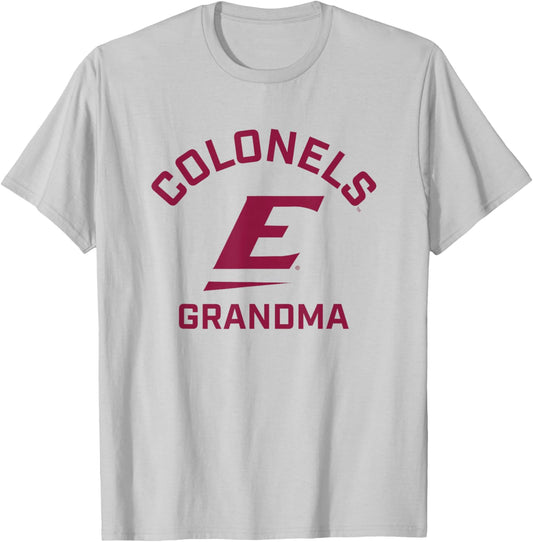 Eastern Kentucky University EKU Colonels Arched Grandma T-Shirt - T-Shirt | Ash
