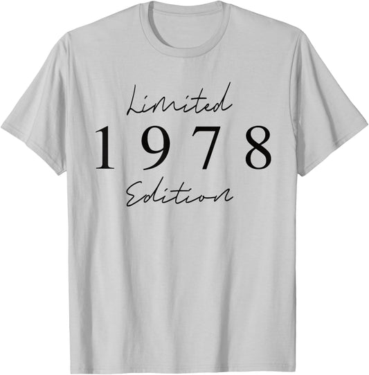 Édition limitée 1978 Anniversaire 1978 Born 1978 Vintage T-Shirt - T-Shirt | Ash