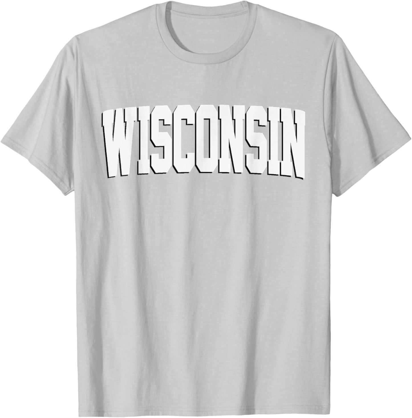 Vintage Wisconsin Wisconsin Red Retro Wisconsin T-Shirt - T-Shirt | Ash