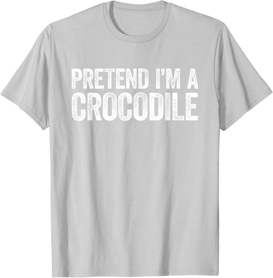 Pretend I'm A Crocodile Shirt Matching Crocodile Costume T-Shirt - T-Shirt | Ash
