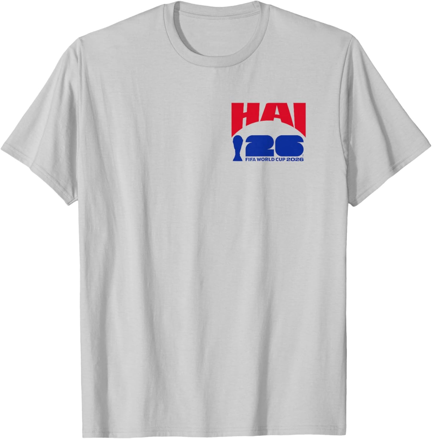 FIFA World CUP26 Haiti Ball in Goal T-Shirt - T-Shirt | Ash