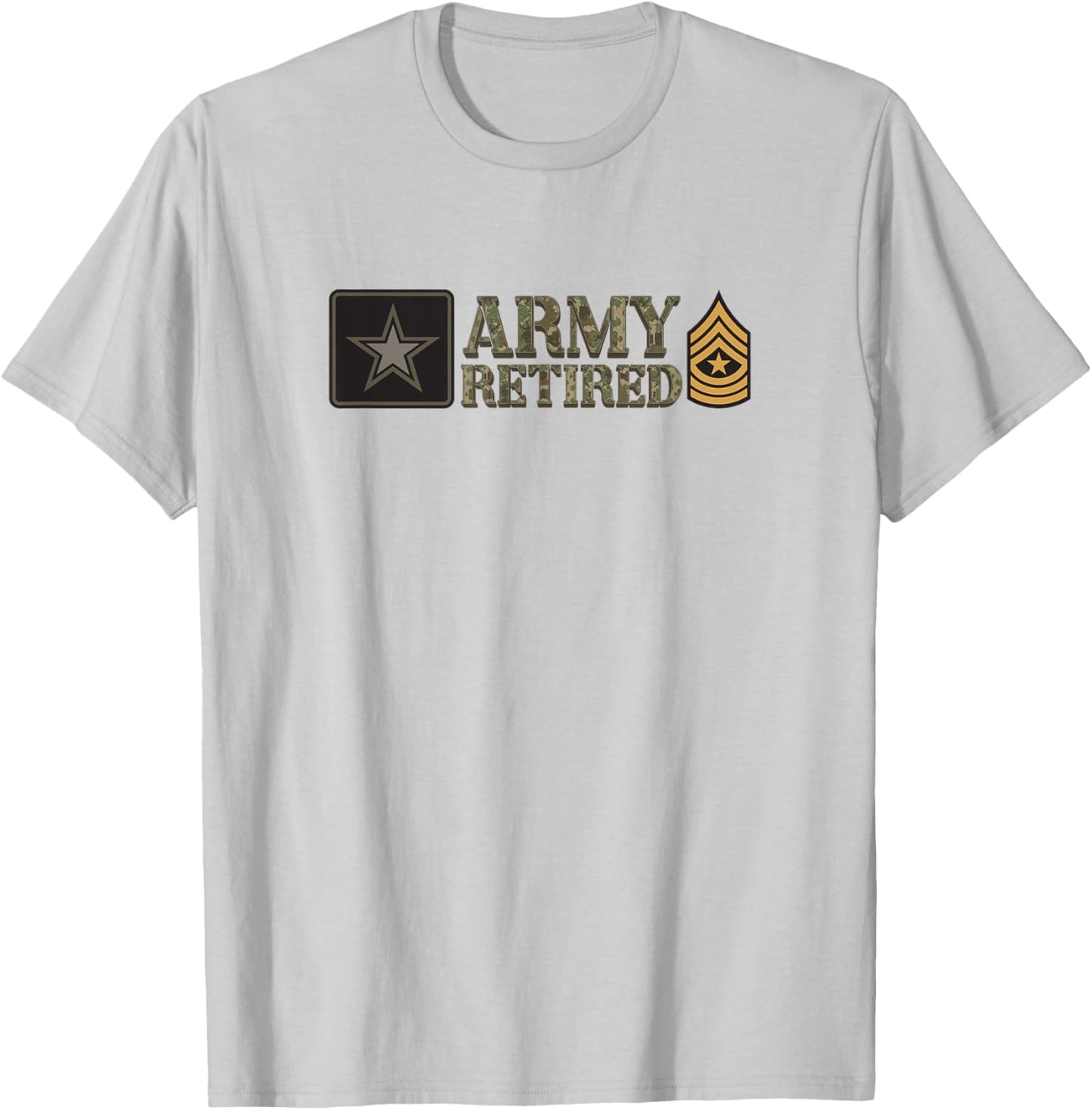 Army Sergeant Major (SGM) Retired T-Shirt - T-Shirt | Ash