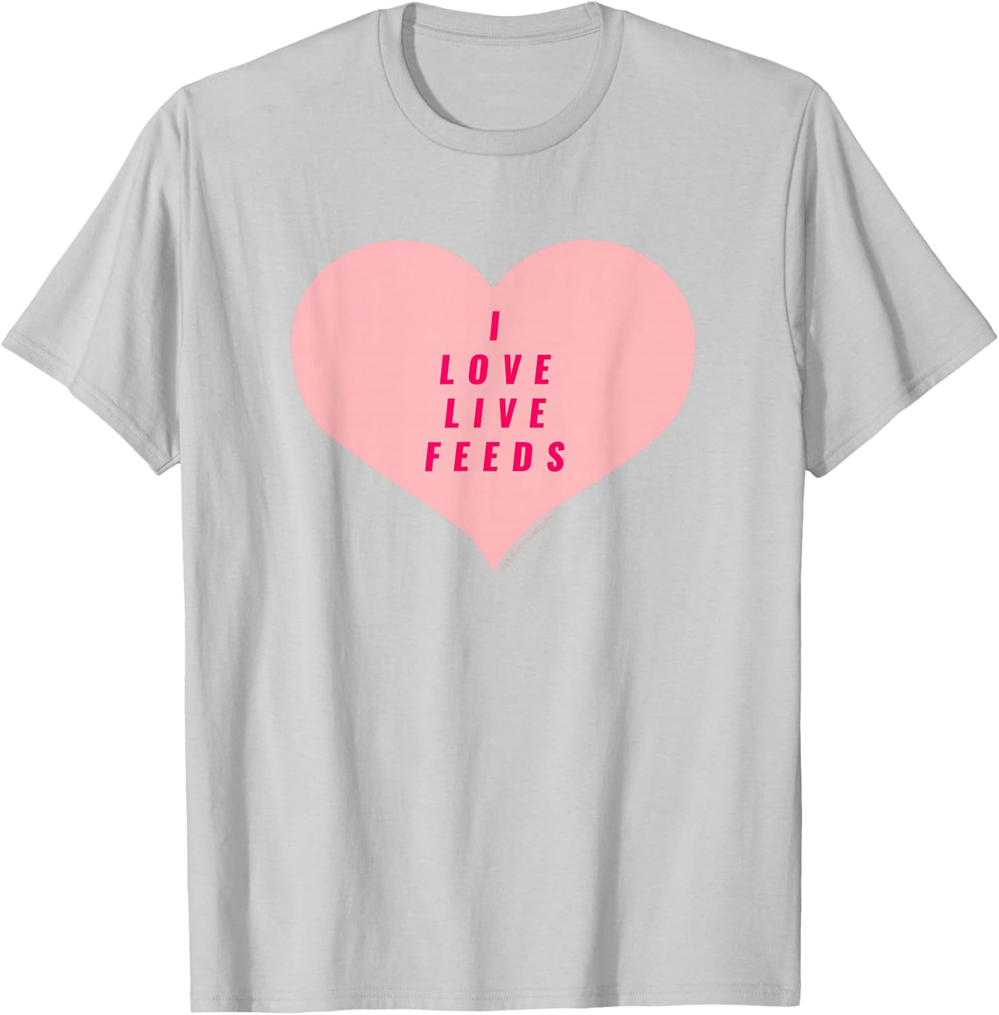 Big Brother Heart Live Feeds T-Shirt - T-Shirt | Ash