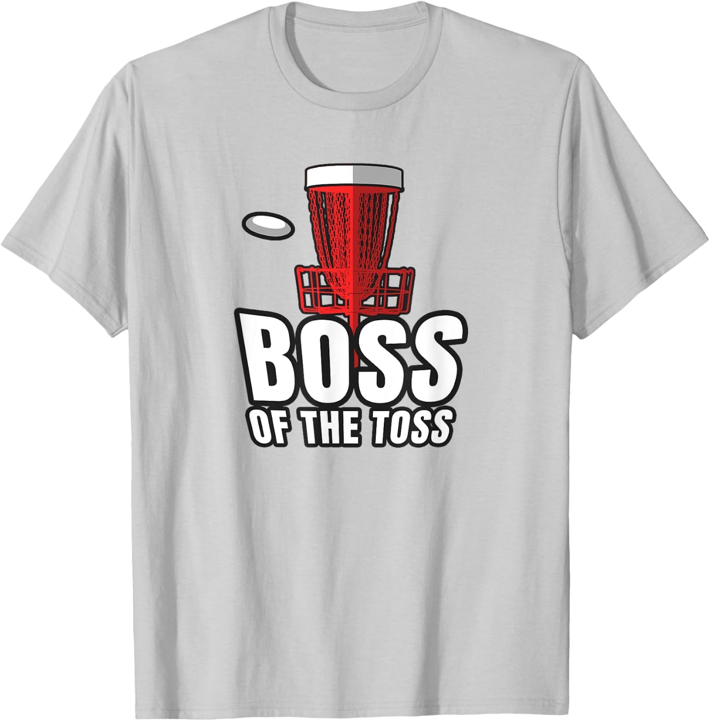 Disc Golf Boss Toss Funny Frisbee Vintage Gift T-Shirt - T-Shirt | Ash
