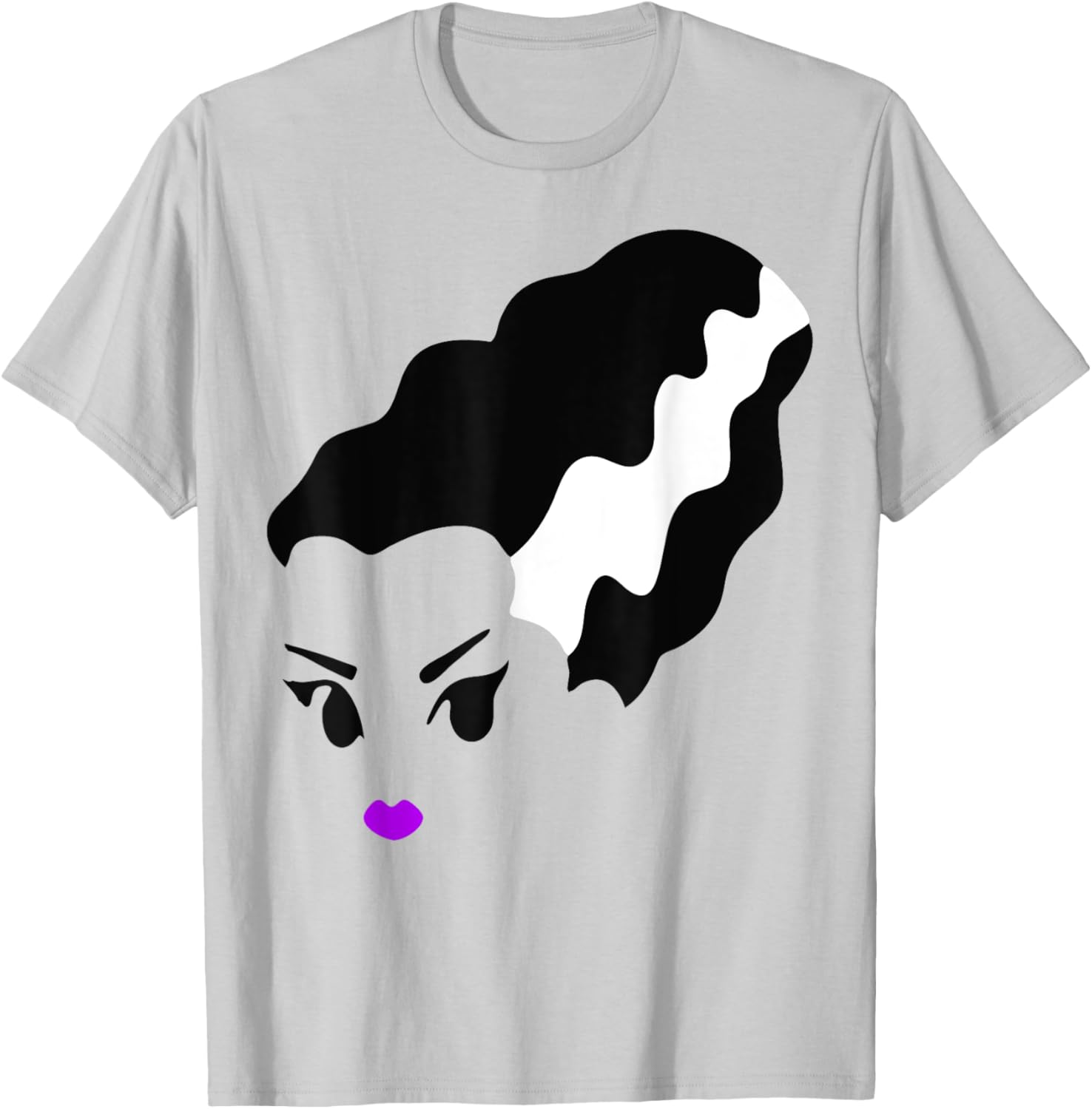 Bride of Frankenstein Monster Halloween Costume T-Shirt - T-Shirt | Ash