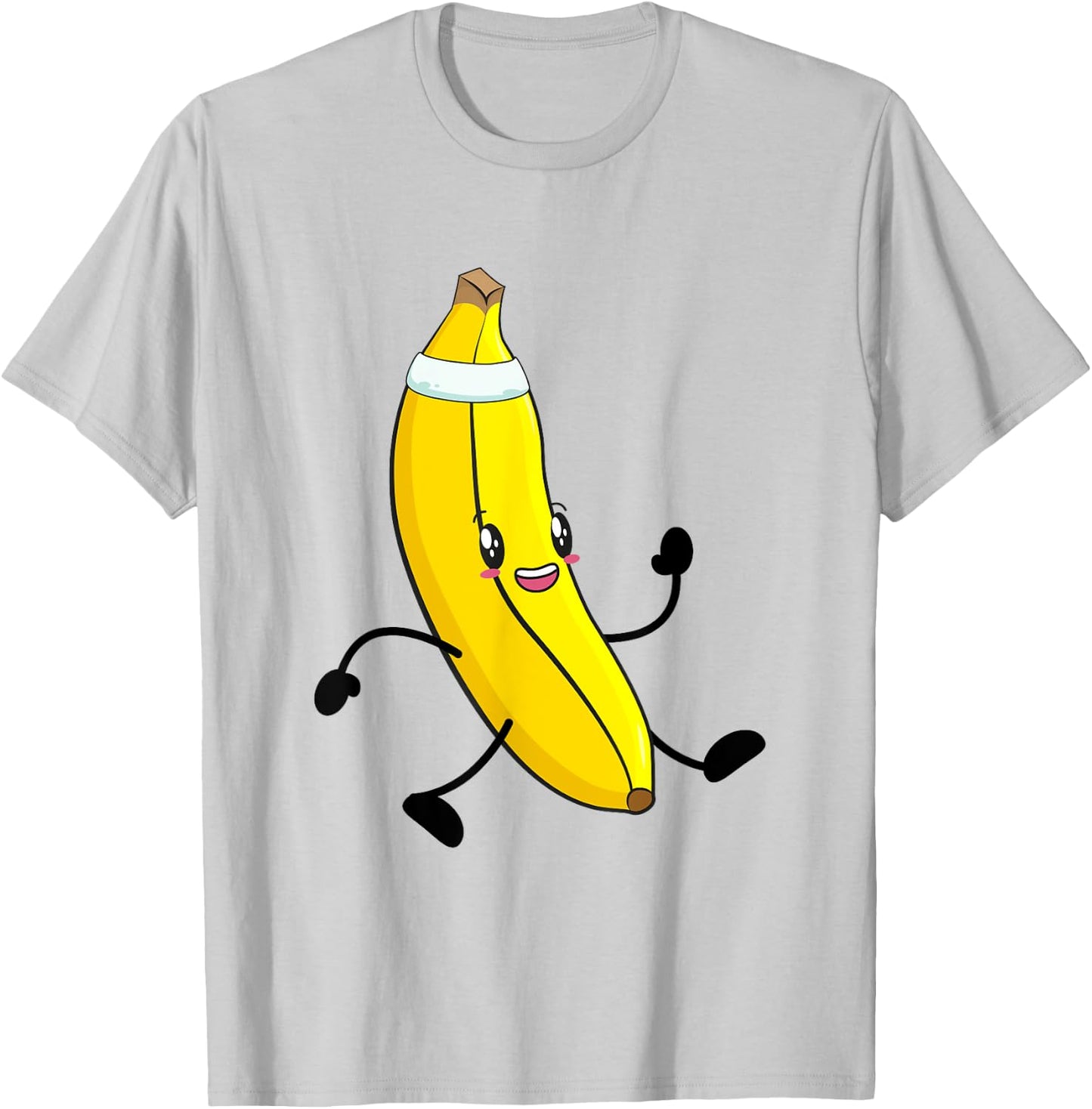 Banana Running Runner Sport Marathon Fitness T-Shirt - T-Shirt | Ash