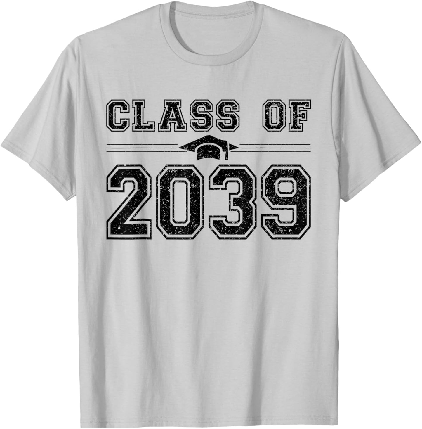 Class of 2039 Grow With Me First Day of School Graduation T-Shirt - T-Shirt | Ash