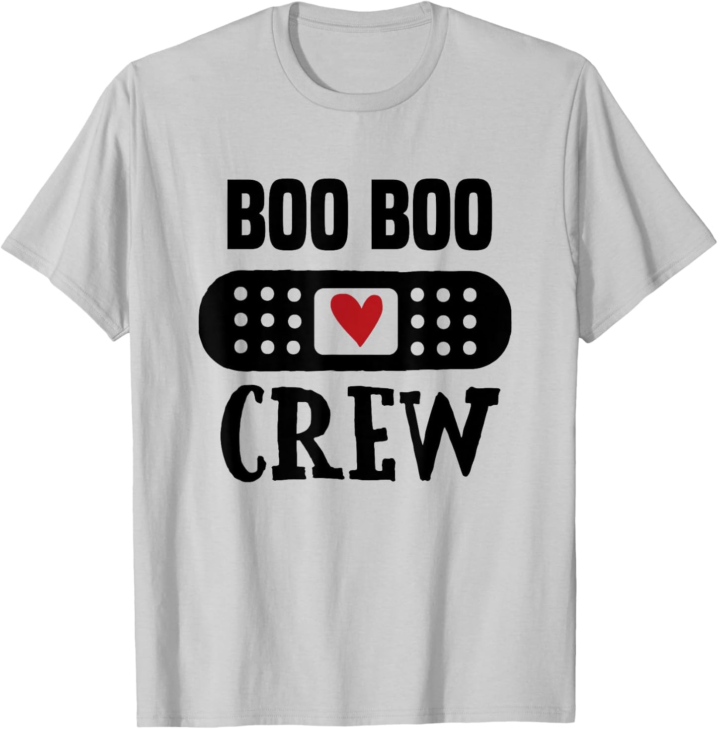 Boo Boo Crew First Aid School Nurse Day Care Teacher T-Shirt - T-Shirt | Ash