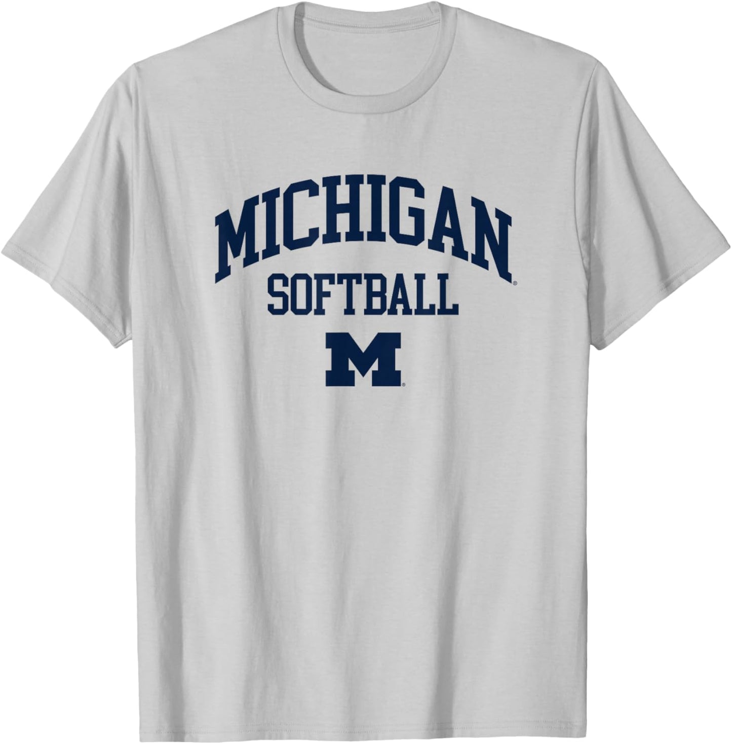University of Michigan Wolverines Softball T-Shirt - T-Shirt | Ash