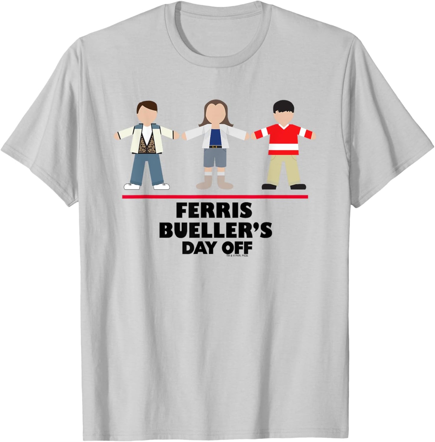 Ferris Bueller's Day Off Sloane & Cameron Cartoon Trio T-Shirt - T-Shirt | Ash