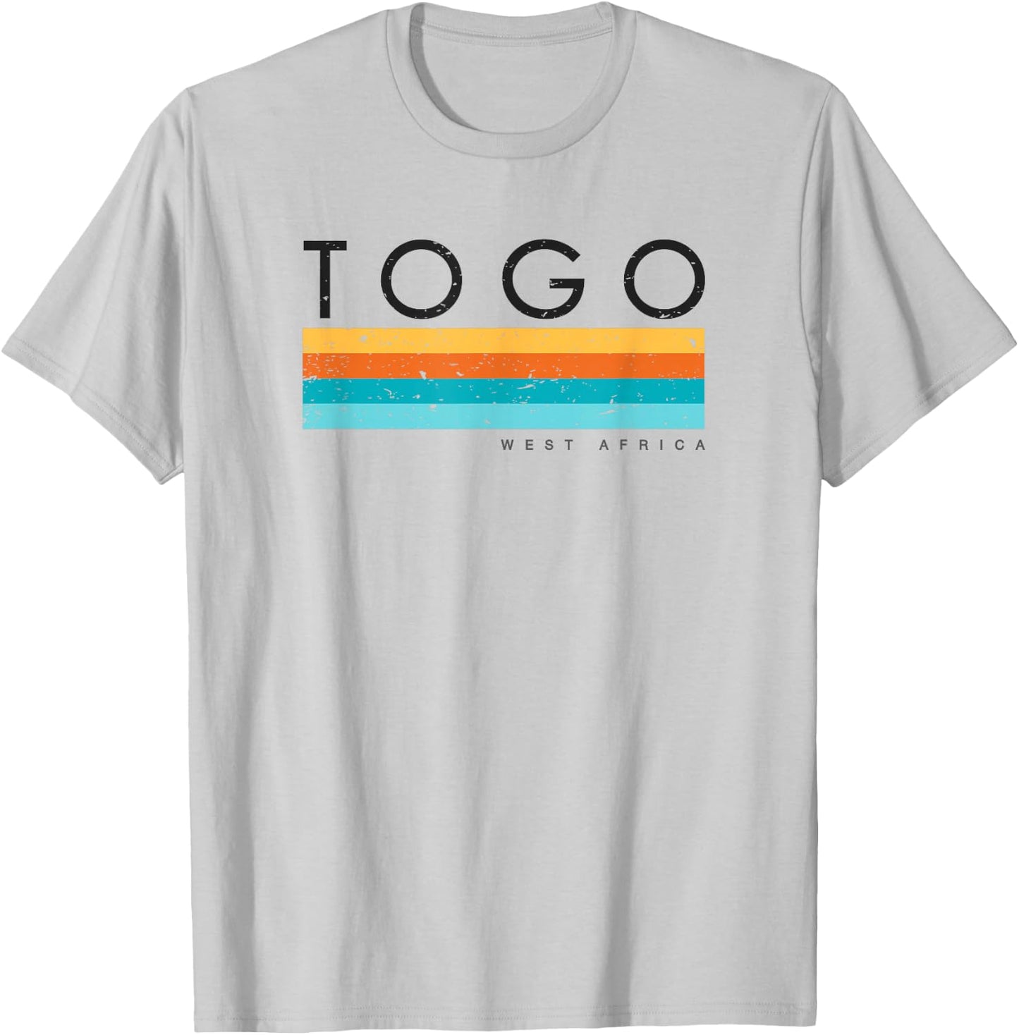 Vintage Togo West Africa Retro Design T-Shirt - T-Shirt | Ash