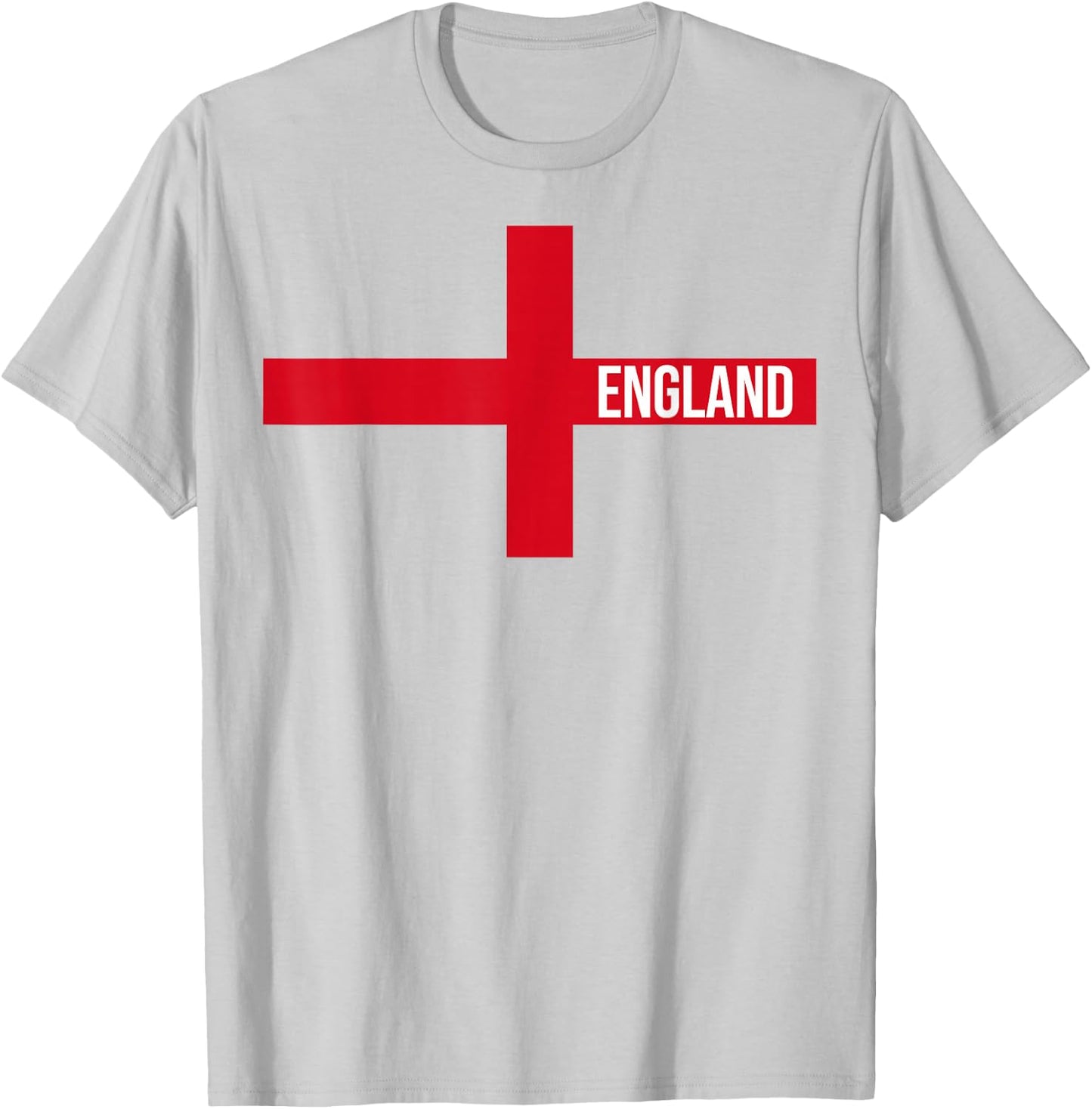 England Flag Saint George's Cross English T-Shirt - T-Shirt | Ash