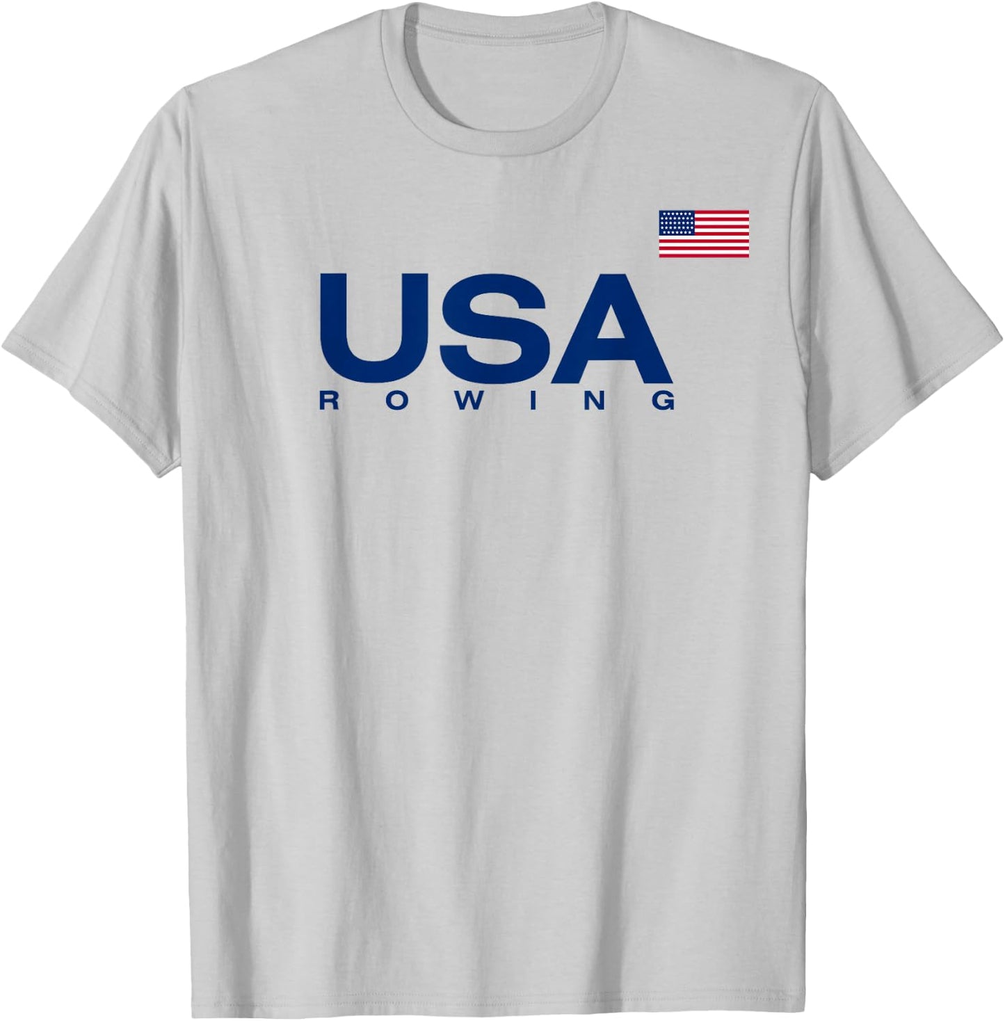 USA Rowing Flag T-Shirt - T-Shirt | Ash