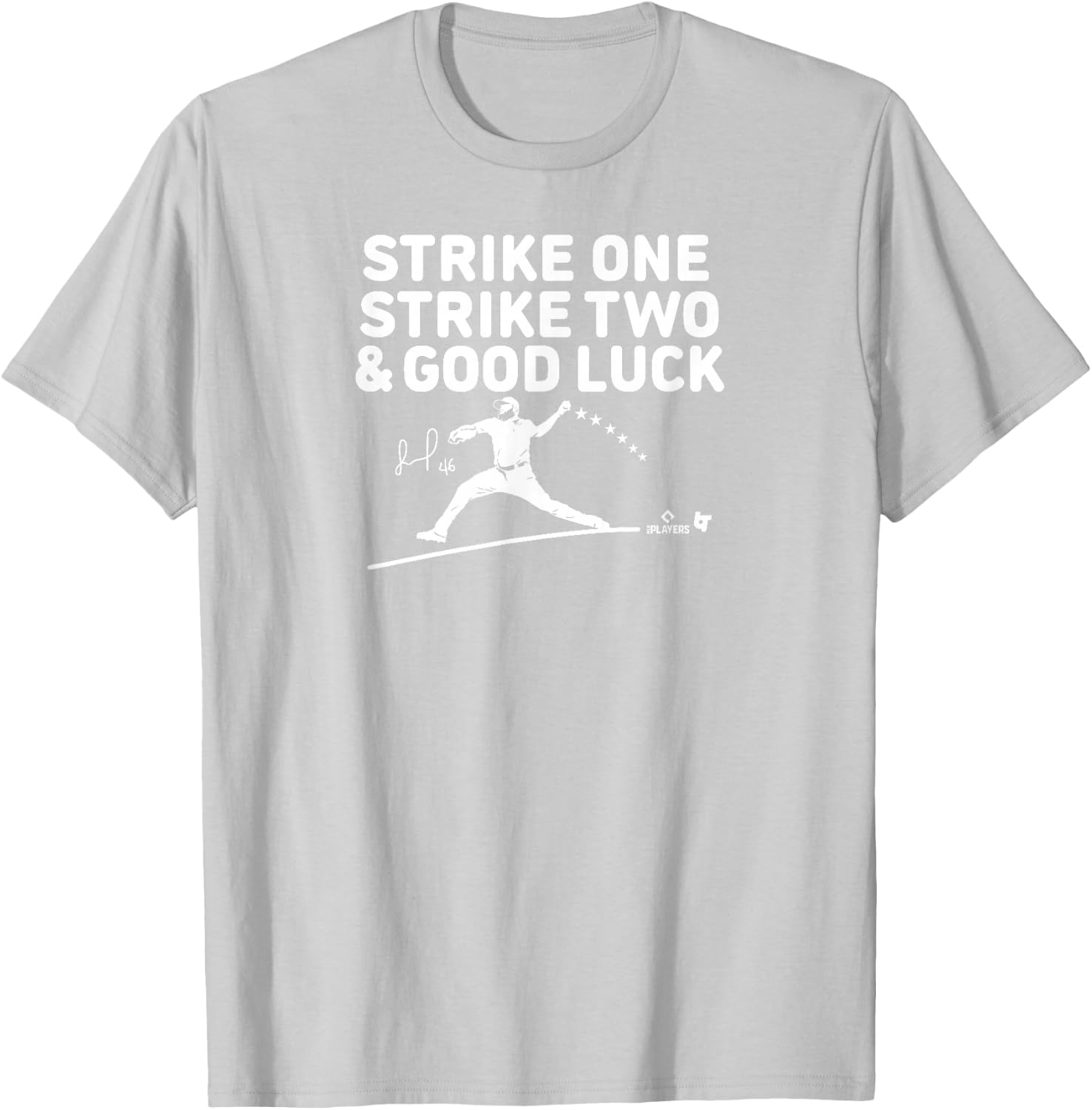 Jose Alvarado Strike 1 Strike 2 & Good Luck - Philadelphia T-Shirt - T-Shirt | Ash