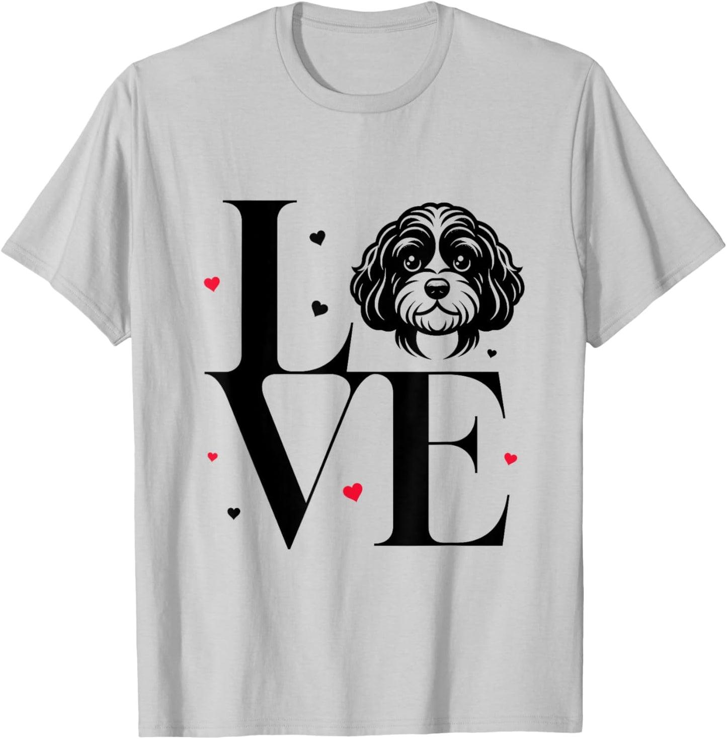 I Love My Cavapoo Dog Mom Dad Valentine's Day Women Girls Kids T-Shirt - T-Shirt | Ash