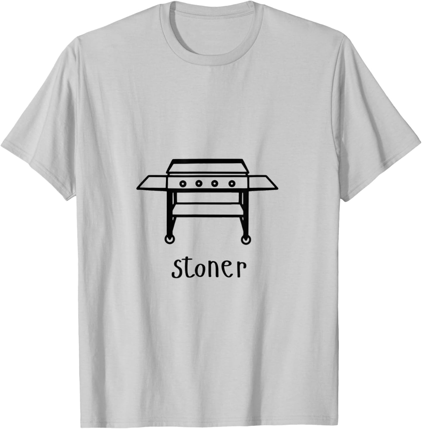 Stoner Grilling / Outdoor Cooking T-Shirt - T-Shirt | Ash
