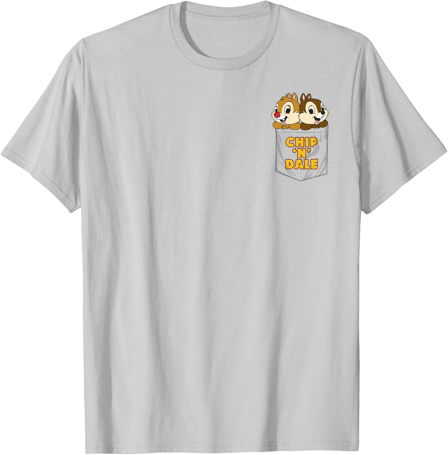 Disney Chip 'N Dale Faux Pocket T-Shirt - T-Shirt | Ash