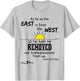 As far as the east is from the west Psalm 103:12 Christian T-Shirt - T-Shirt | Ash