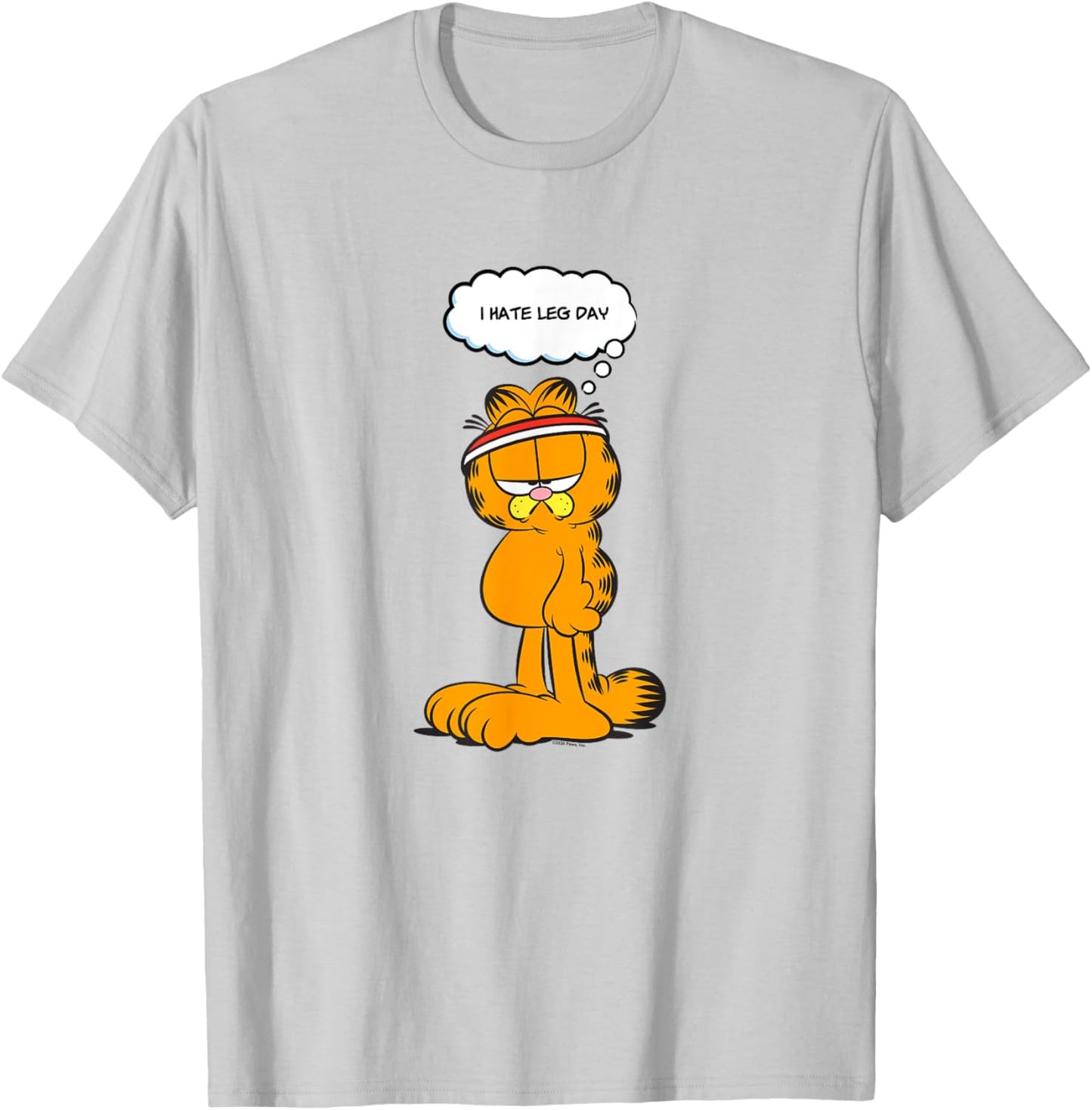 Garfield I Hate Legs Day Work Out Garfield T-Shirt - T-Shirt | Ash