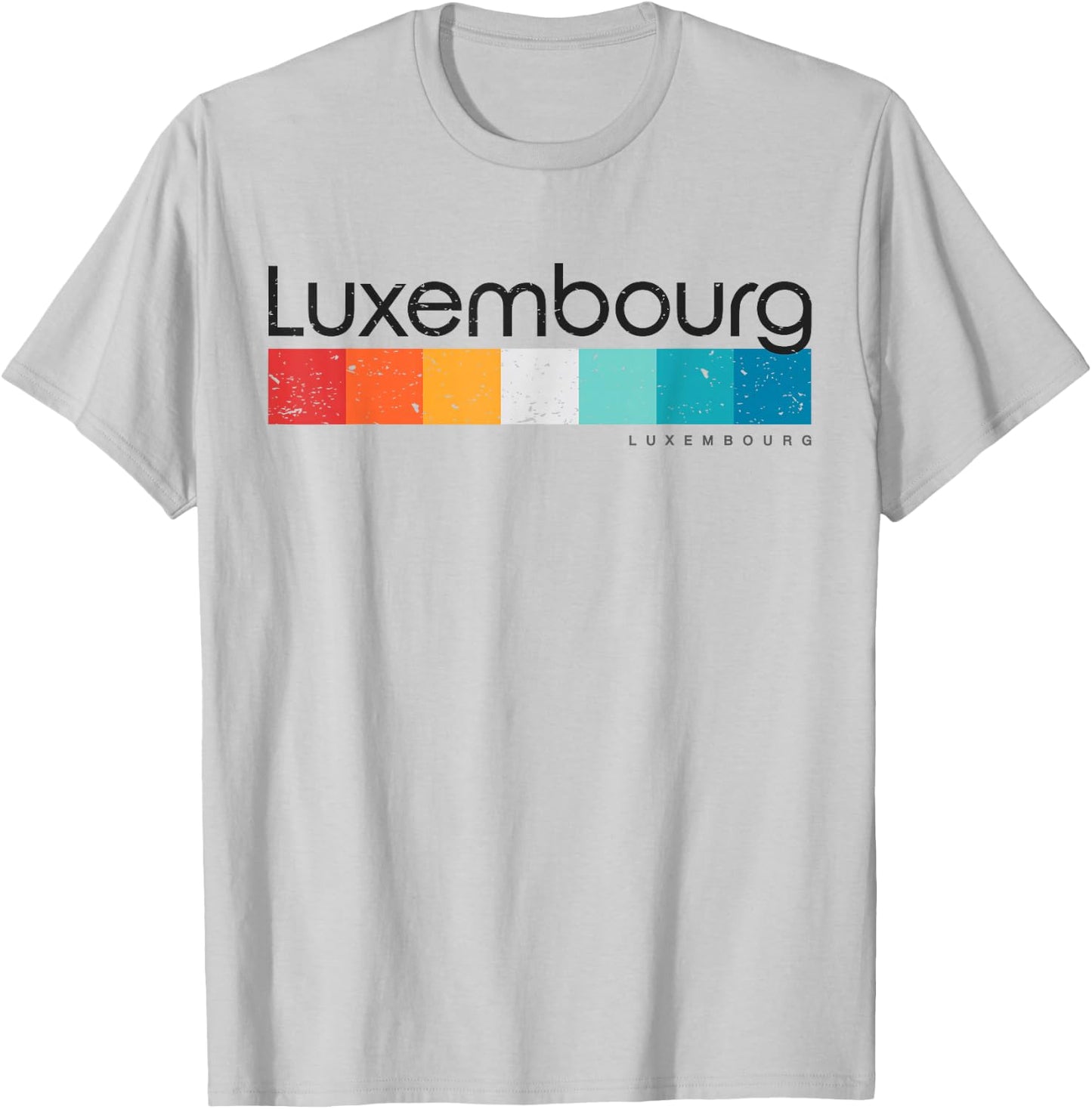 Vintage Luxembourg Retro Design T-Shirt - T-Shirt | Ash