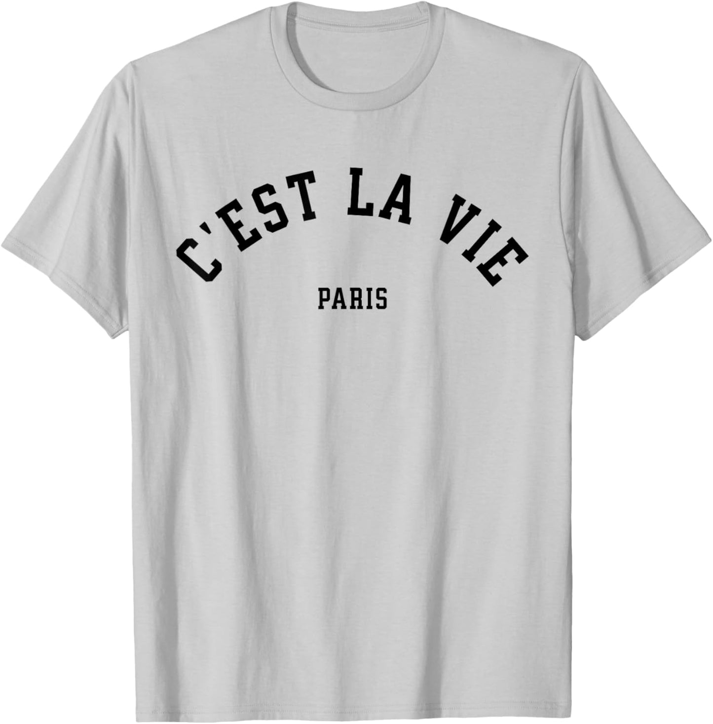 C'est La Vie Paris France Women Men Vintage Summer Graphic T-Shirt - T-Shirt | Ash