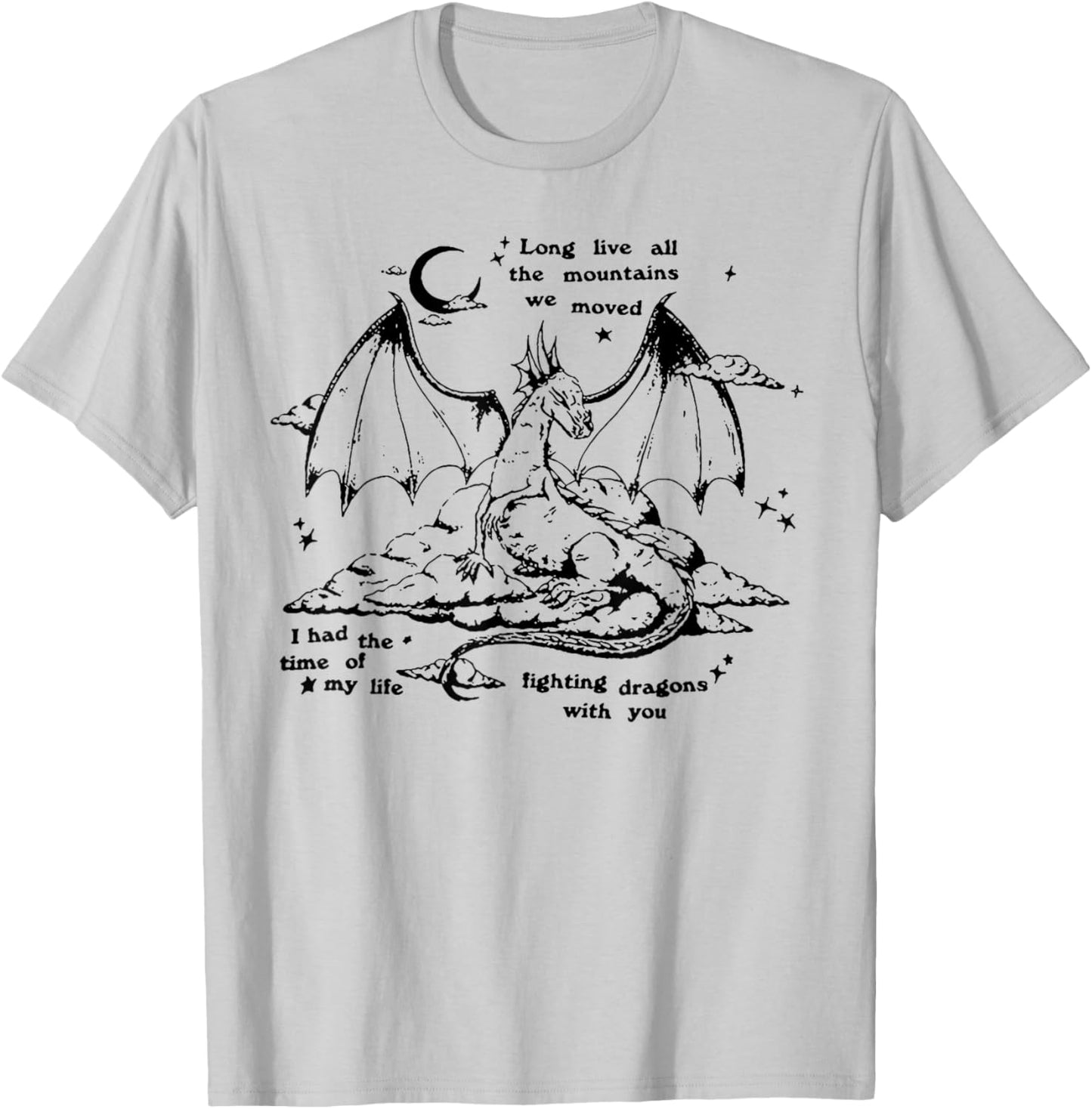 Fighting Dragons with You T-Shirt - T-Shirt | Ash