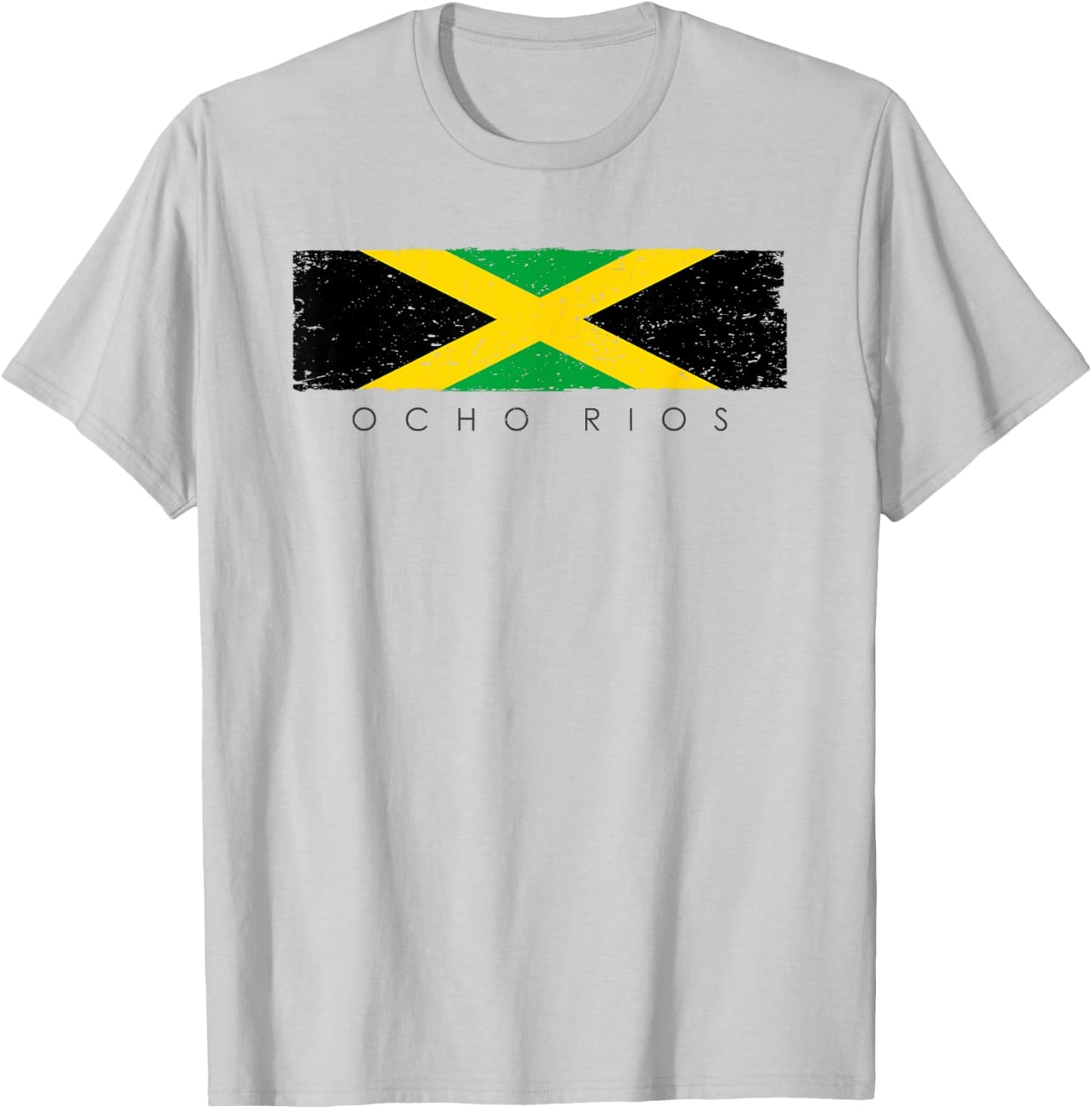 Vintage Ocho Rios Jamaica Vacation | Jamaica Lover T-Shirt - T-Shirt | Ash