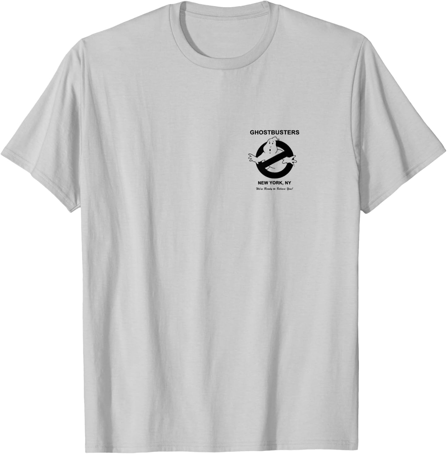 Ghostbusters Vintage Ad Front and Back Movie T-Shirt - T-Shirt | Ash