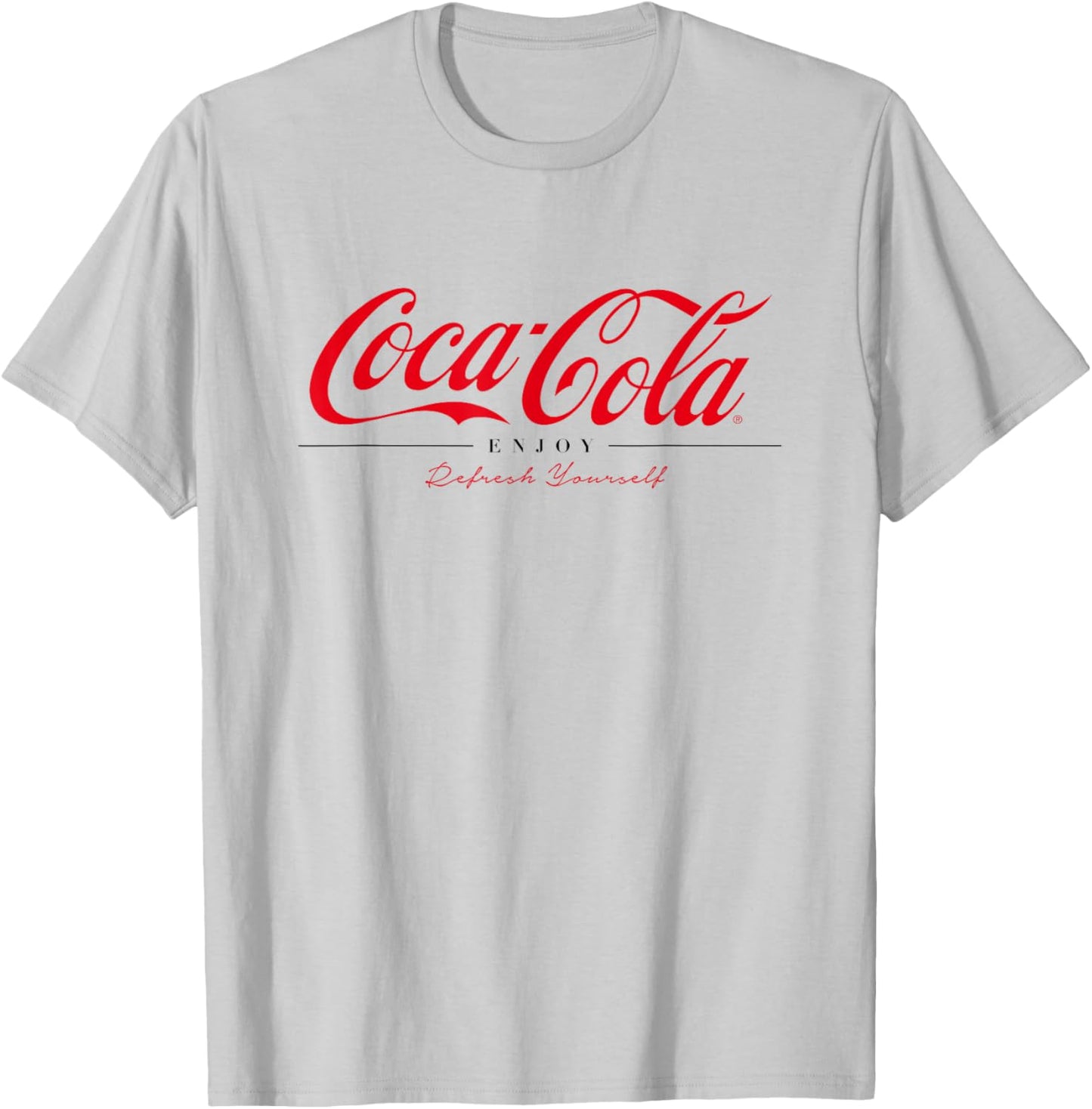Coca Cola Enjoy And Refresh Yourself T-Shirt - T-Shirt | Ash