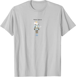 Cute Mouse Queen Nutcracker Christmas Ballet Graphic T-Shirt - T-Shirt | Ash