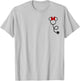 Disney Minnie Mouse Minnie Face Stethoscope Pocket Logo T-Shirt - T-Shirt | Ash