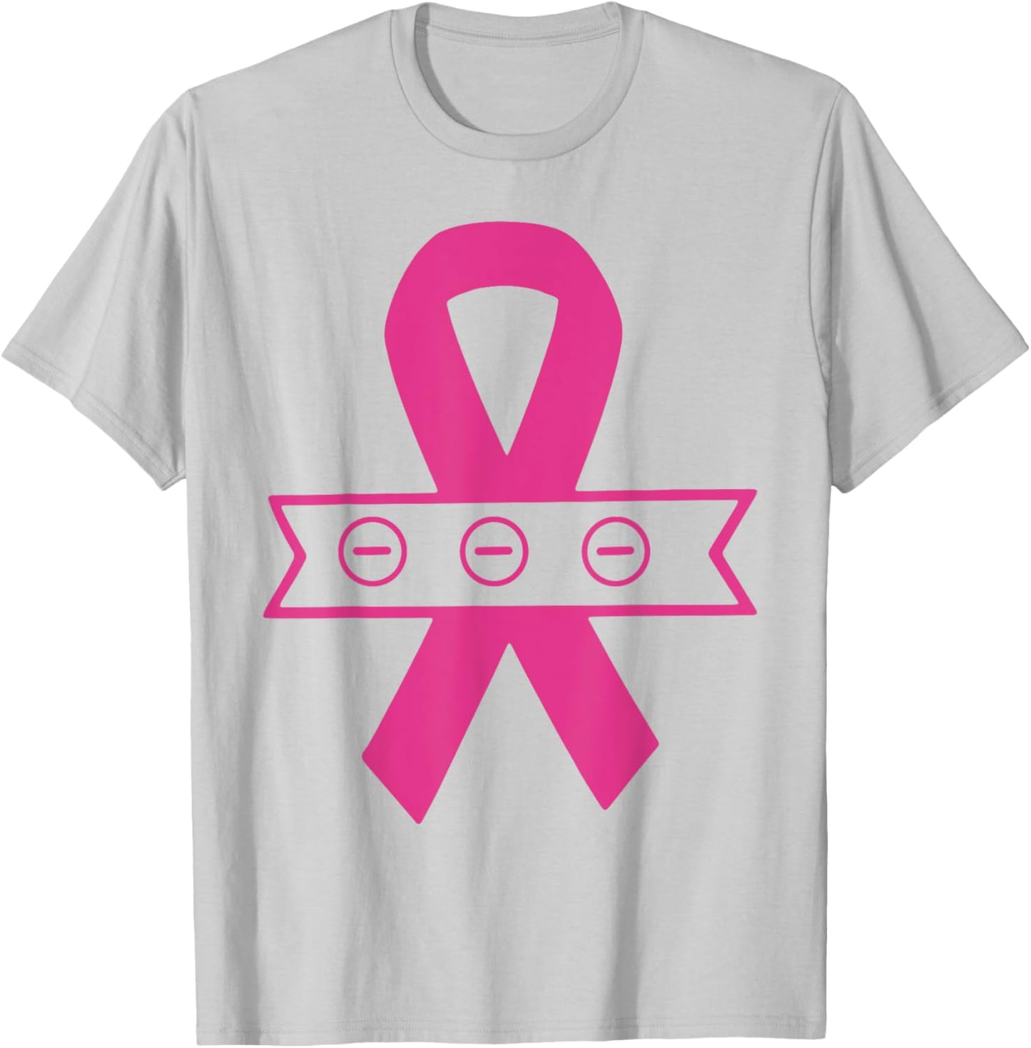 Triple Negative Breast Cancer Shirt Cancer Warrior Pink Rib T-Shirt - T-Shirt | Ash