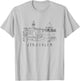 Jerusalem Skyline Jerusalem Traveling Lover Jerusalem T-Shirt - T-Shirt | Ash