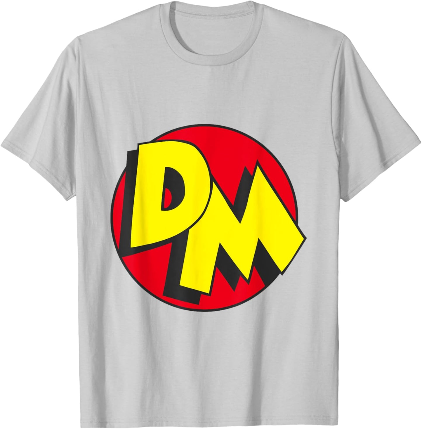 Danger Mouse Classic DM Logo T-Shirt - T-Shirt | Ash