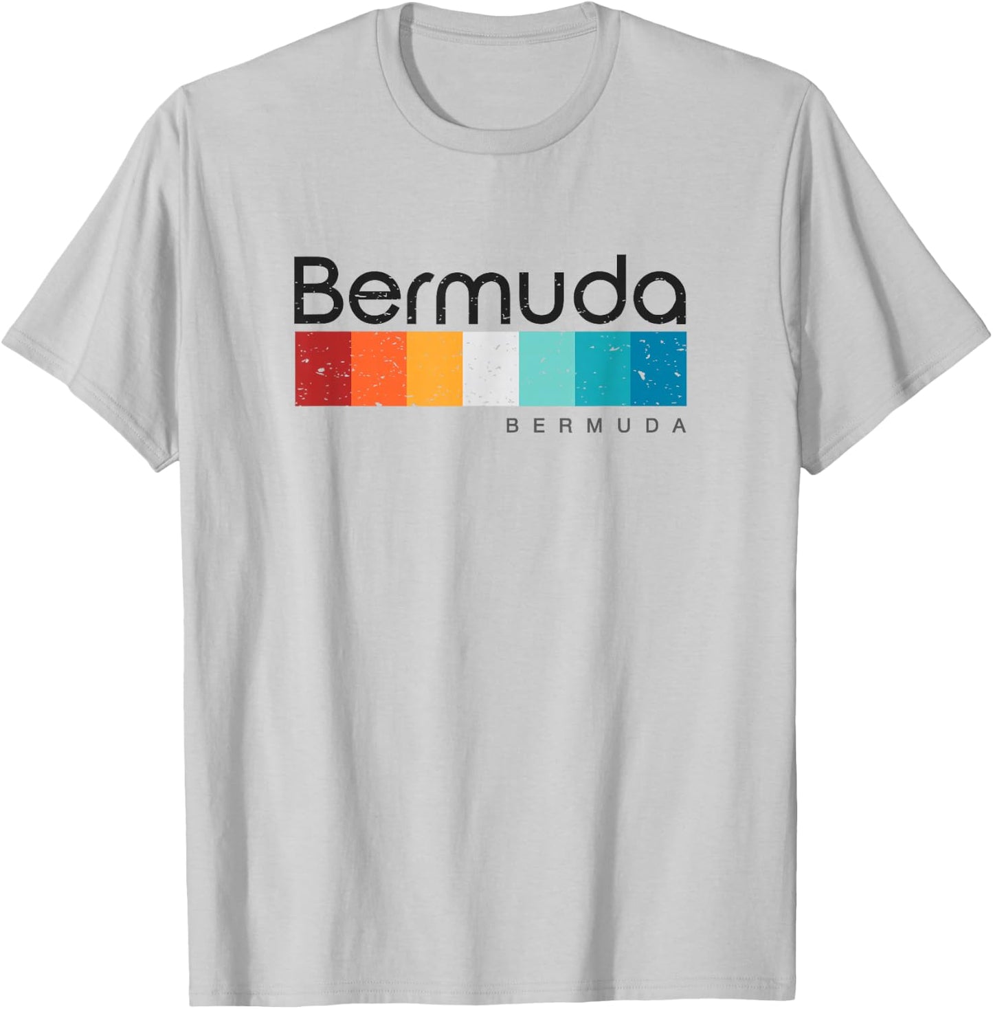 Vintage Bermuda Retro Design T-Shirt - T-Shirt | Ash