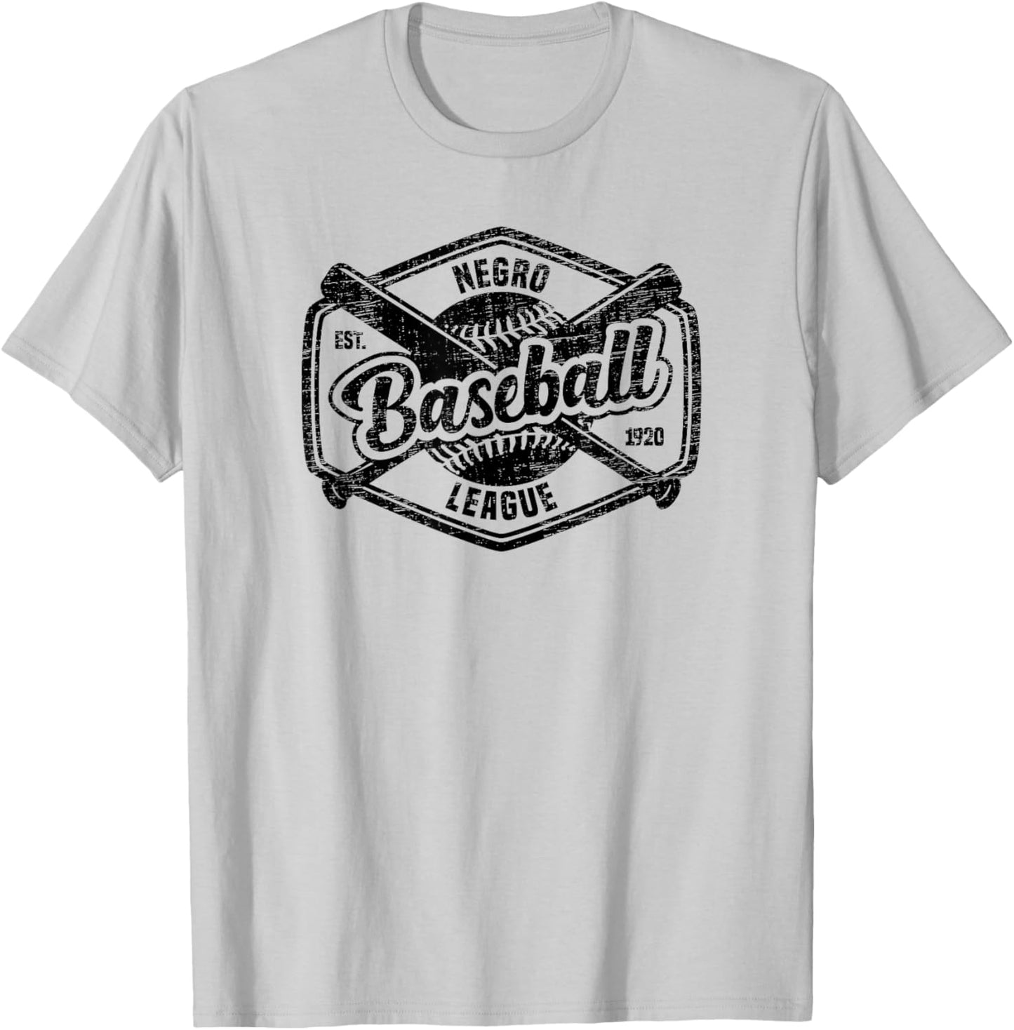 Vintage Negro League Baseball Apparel Black History Month T-Shirt - T-Shirt | Ash