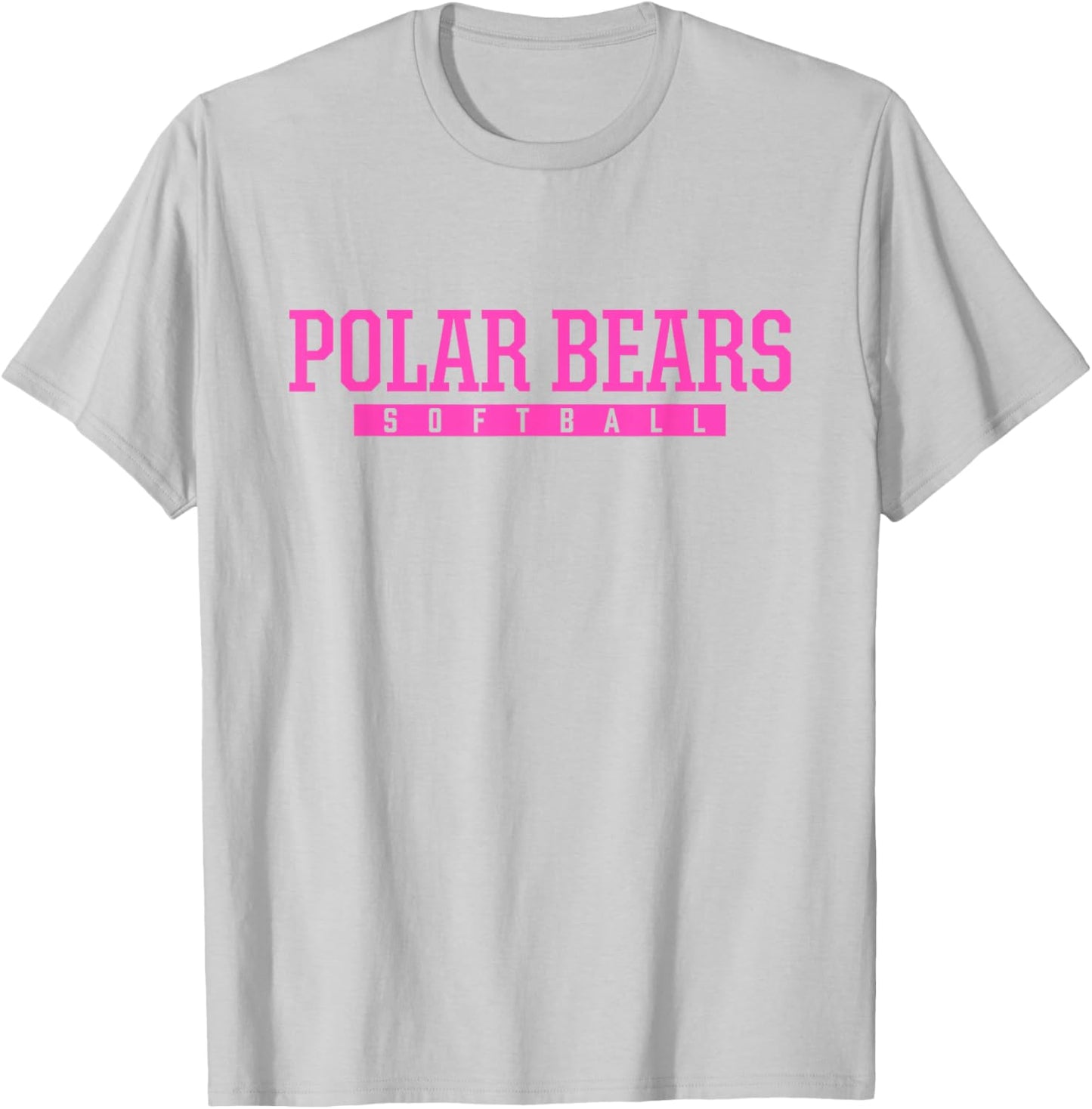 North Polar Bears Softball HS T-Shirt - T-Shirt | Ash