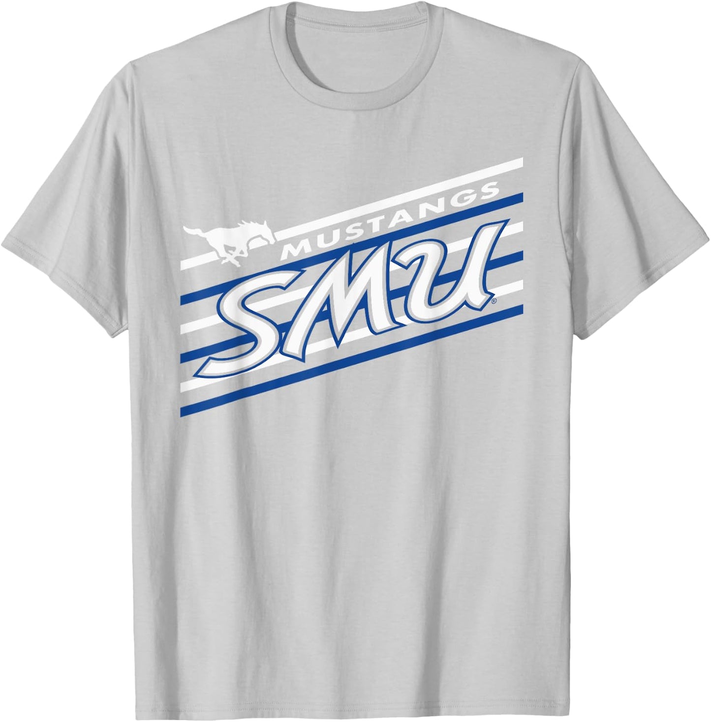 SMU Mustangs Retro Performer Red Officially Licensed T-Shirt - T-Shirt | Ash
