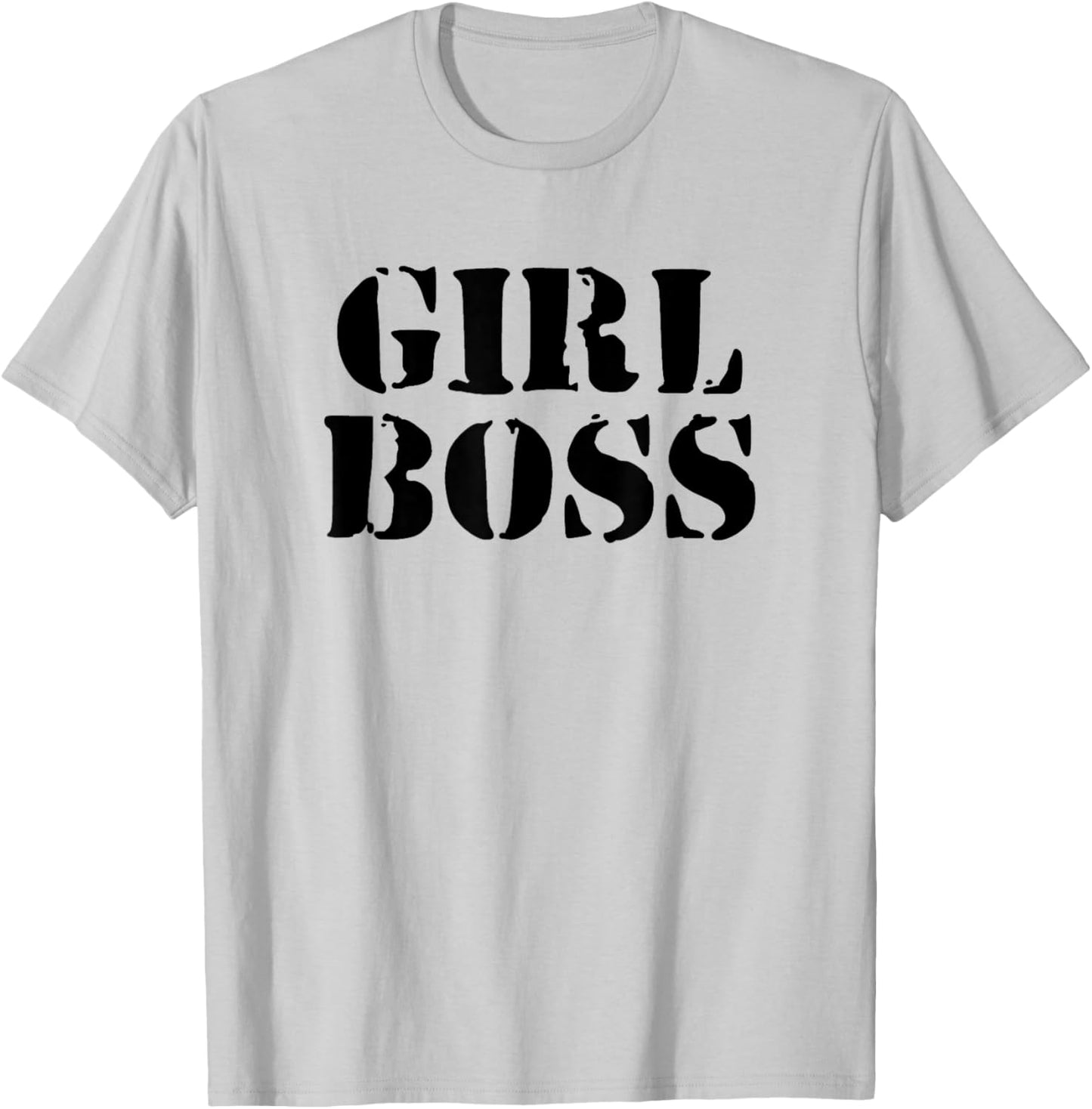 Girl Boss - Female Empowerment Minimalist Vintage T-Shirt - T-Shirt | Ash