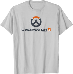 Overwatch 2 Center Icon Logo T-Shirt - T-Shirt | Ash