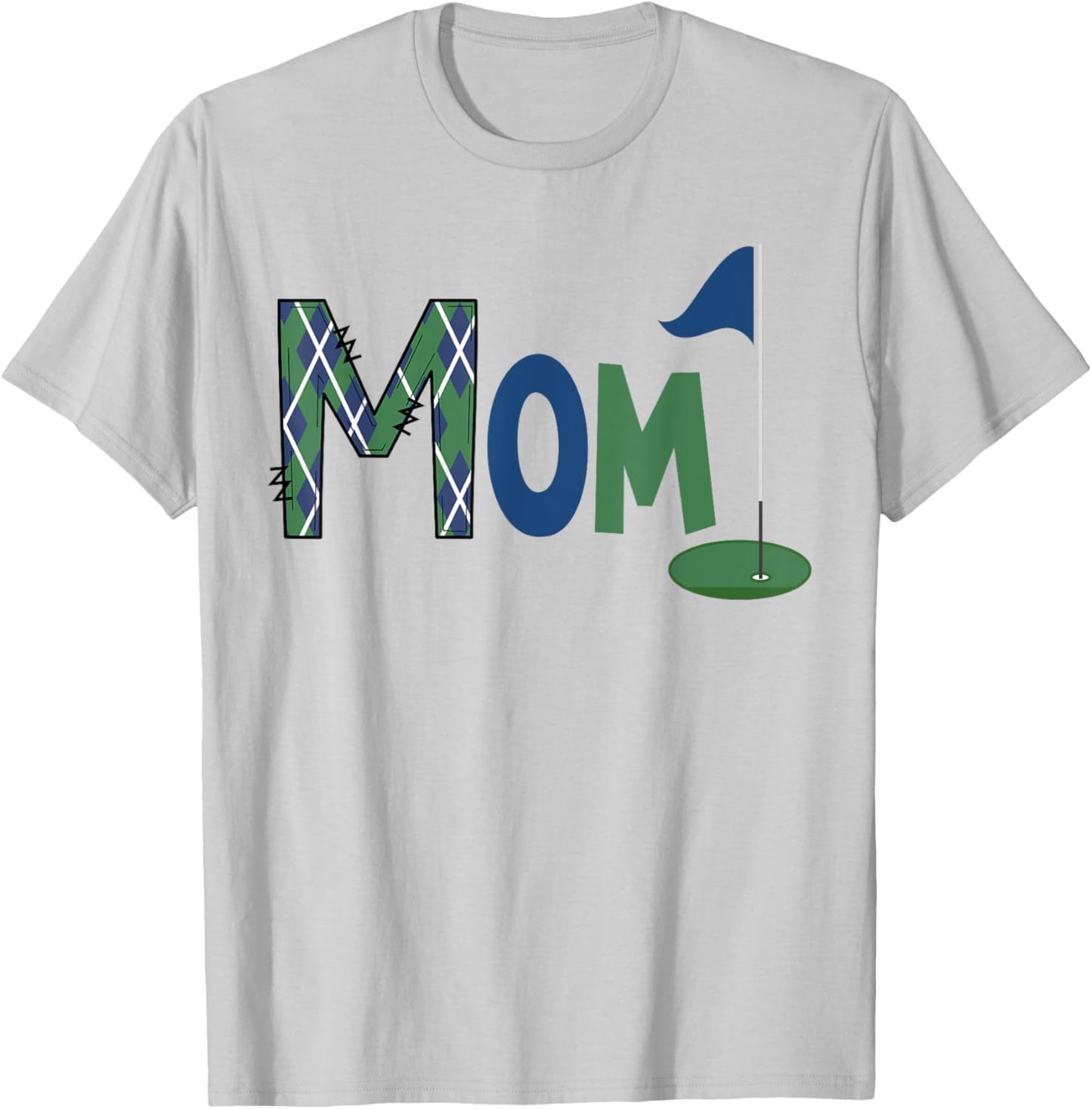 Mom of The Birthday Boy Hole in One Golf Sport Matching T-Shirt - T-Shirt | Ash