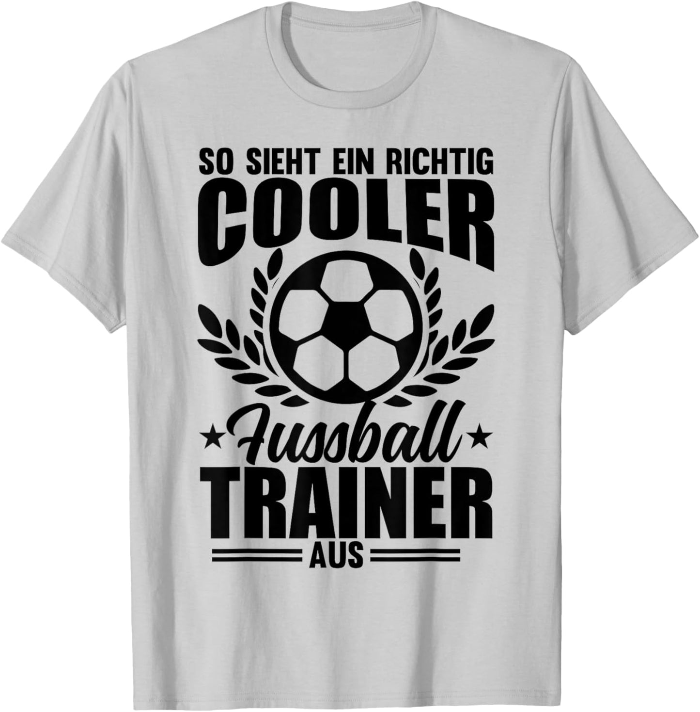 Fussballtrainer Spruch Geschenk Bester Fußball-Trainer Gesch T-Shirt - T-Shirt | Ash