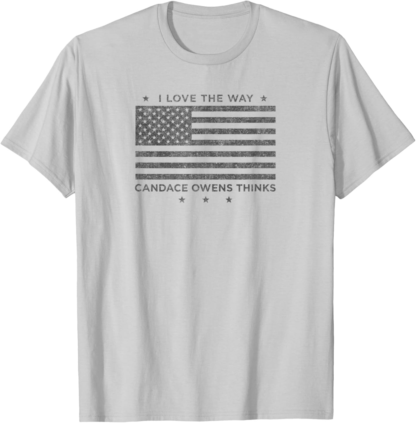 I Love The Way Candace Owens Thinks - For President 2024 T-Shirt - T-Shirt | Ash