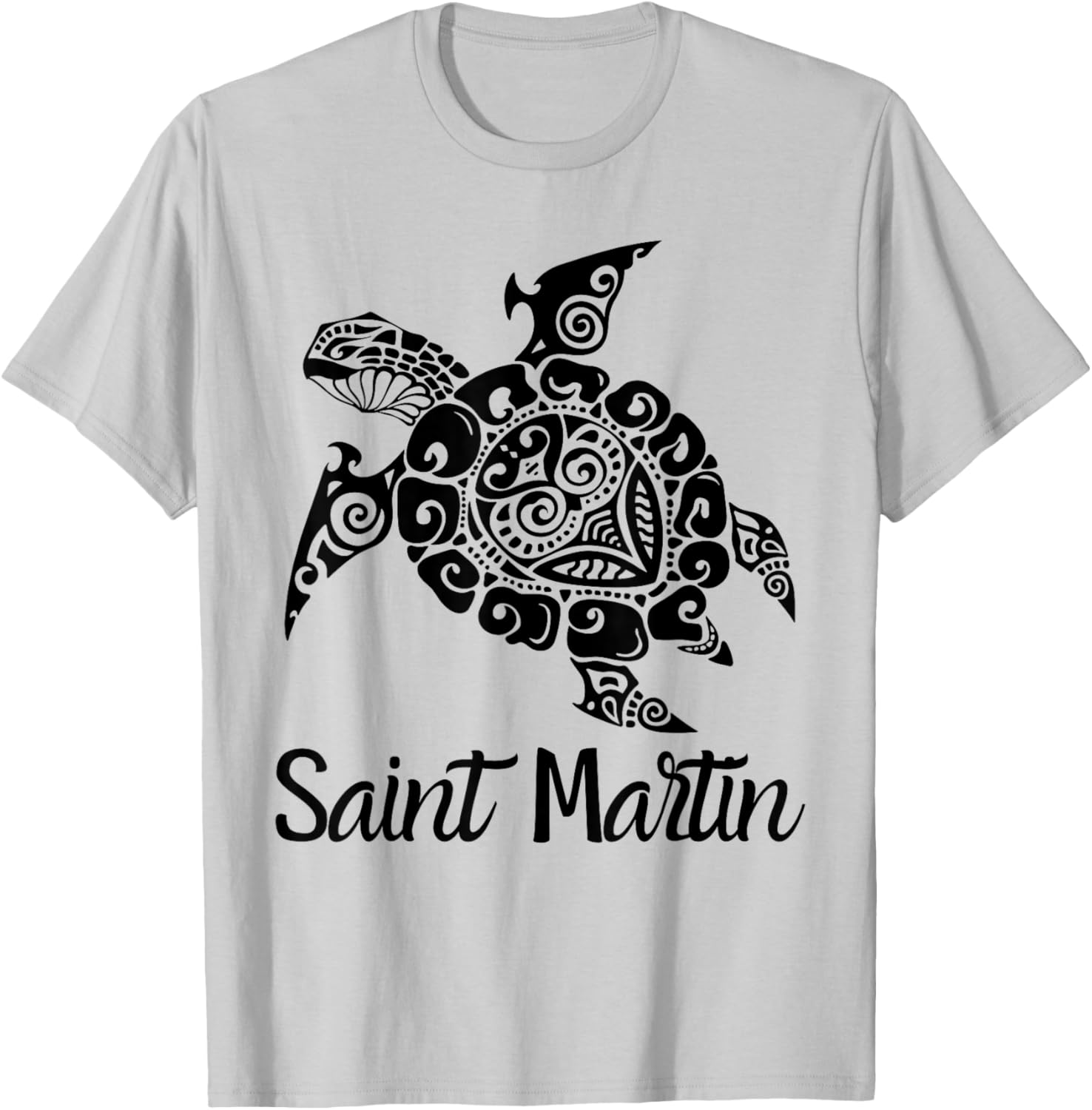 Turtle Saint Martin / Sint Maarten T-Shirt - T-Shirt | Ash